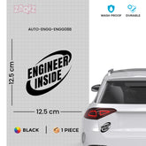 Engineer Inside Safety Tag for Road Awareness